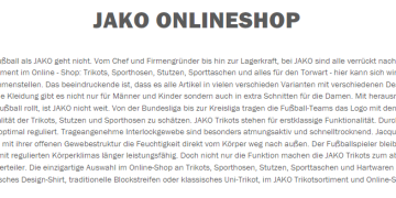 JAKO – Teamwear that connects