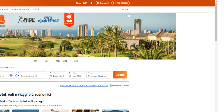 Destinia: il modo più semplice e completo per pianificare viaggi, hotel e vacanze perfette
