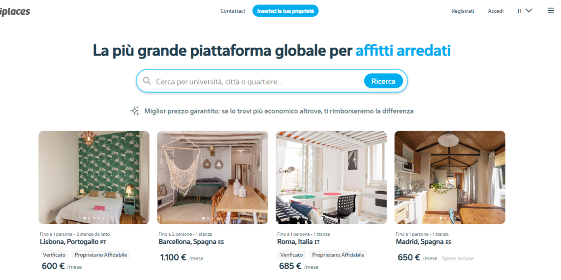 Perché Uniplaces è la Soluzione Perfetta per Studenti e Giovani Professionisti in Cerca di Alloggi Convenienti e Sicuri