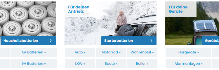 Online Batterien: Große Auswahl an Energie für jeden Bedarf