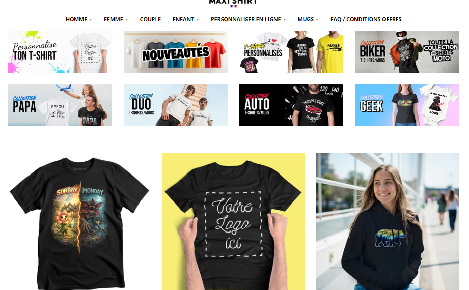 MAXI SHIRT : Une Boutique pour des Chemises et T-Shirts de Qualité