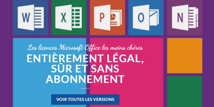 licentie promo : licences Microsoft Office et Windows à prix réduits