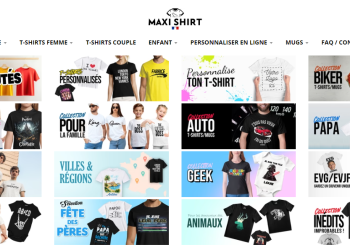 T-shirts personnalisés et cadeaux uniques avec MAXI SHIRT